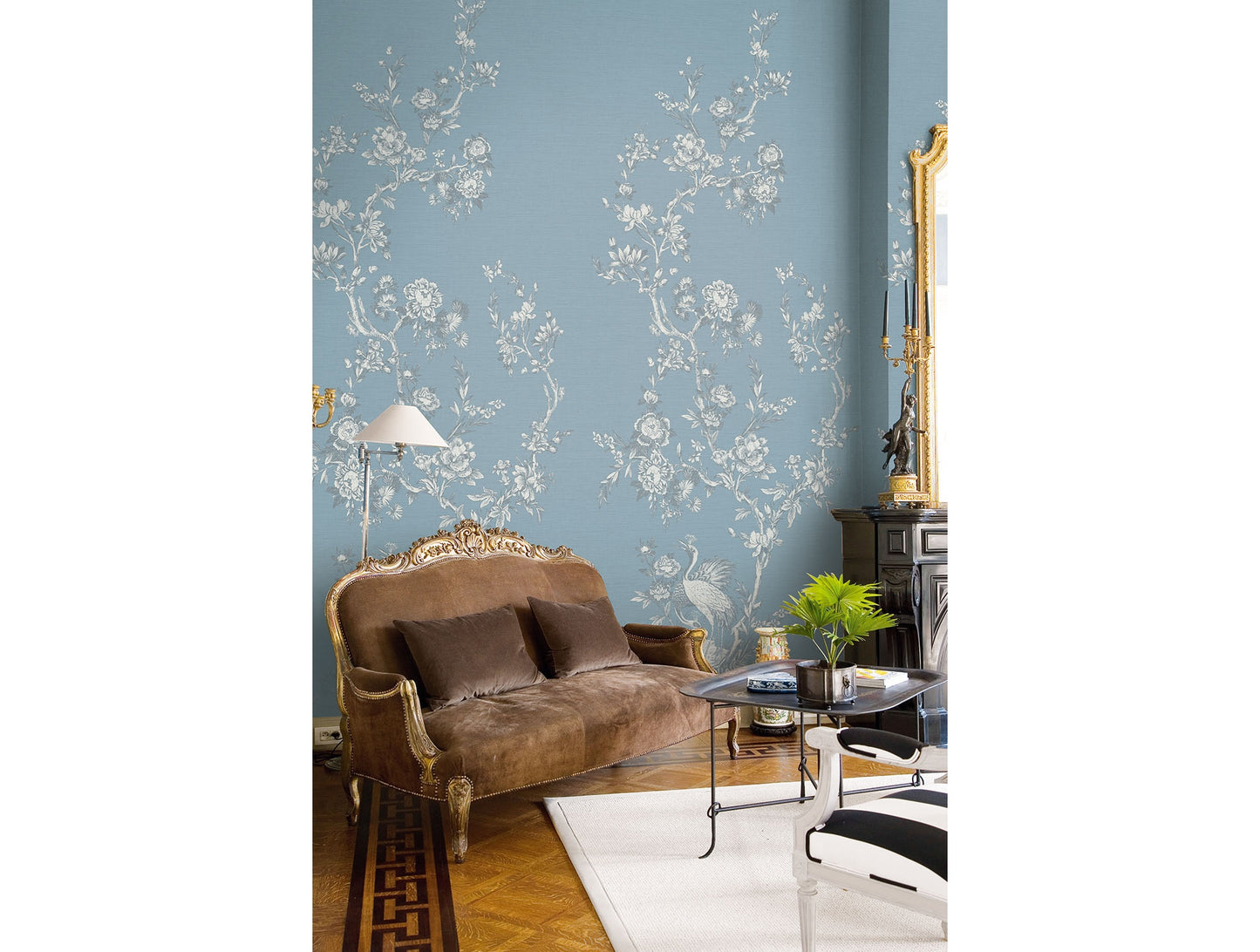 Tonal Chinoiserie Mural