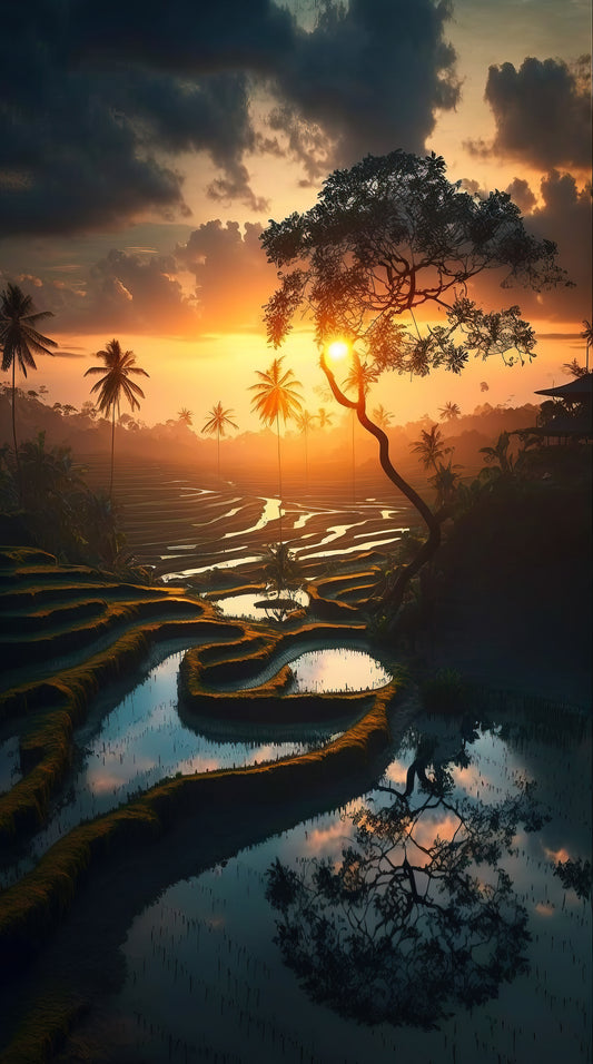 Ricefields by Night
