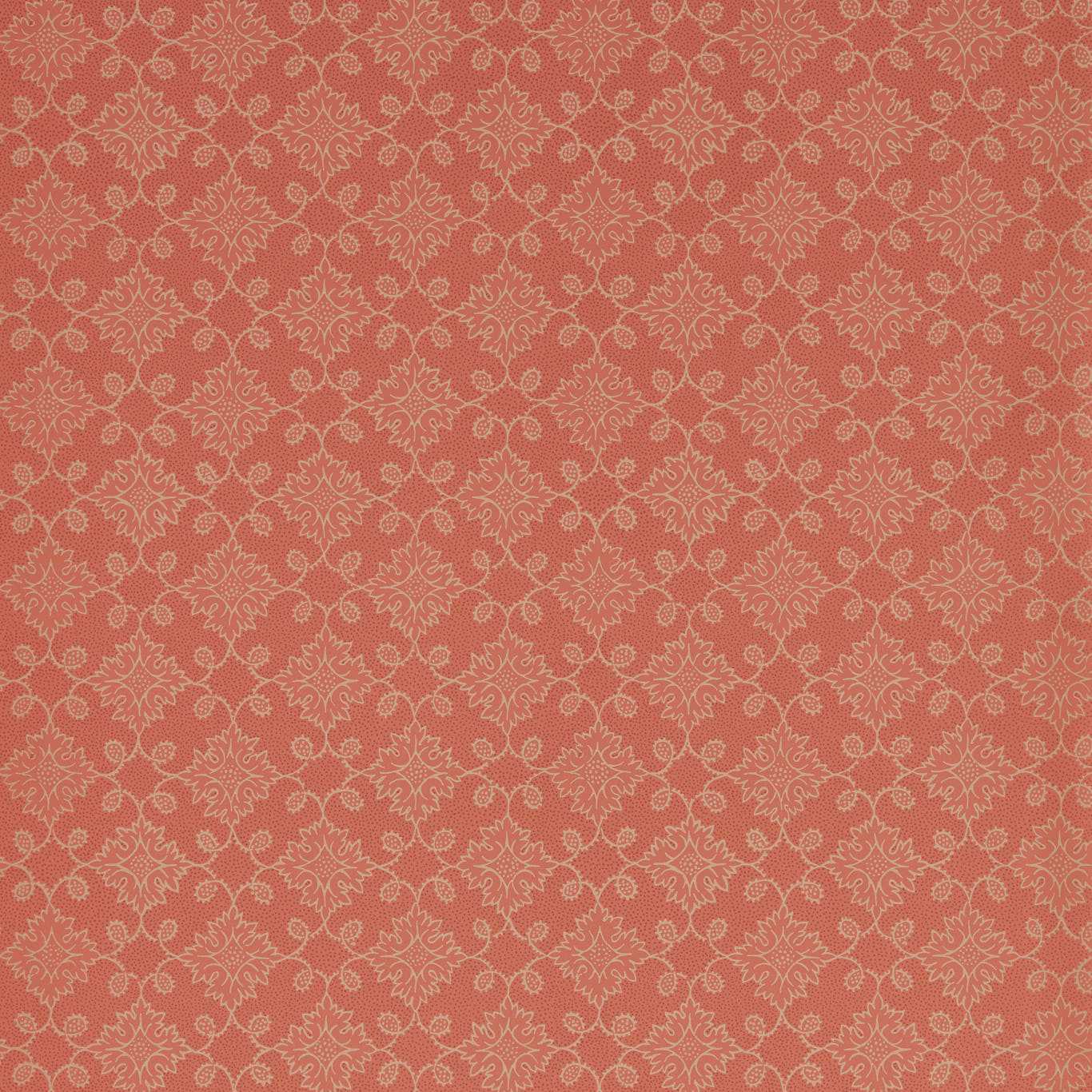 Floral Tracery - Deep Salmon