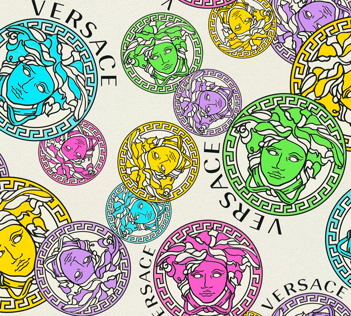 Versace 5 Medusa Head Wallpaper