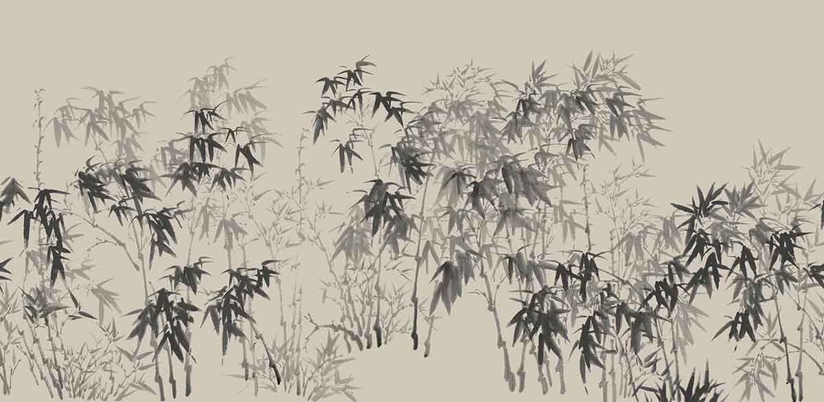 Ink Bamboo Mural
