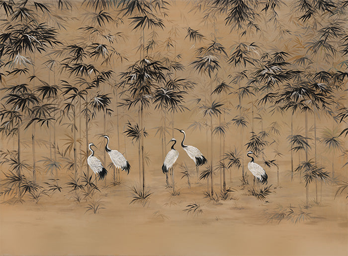 Lush bamboo forest