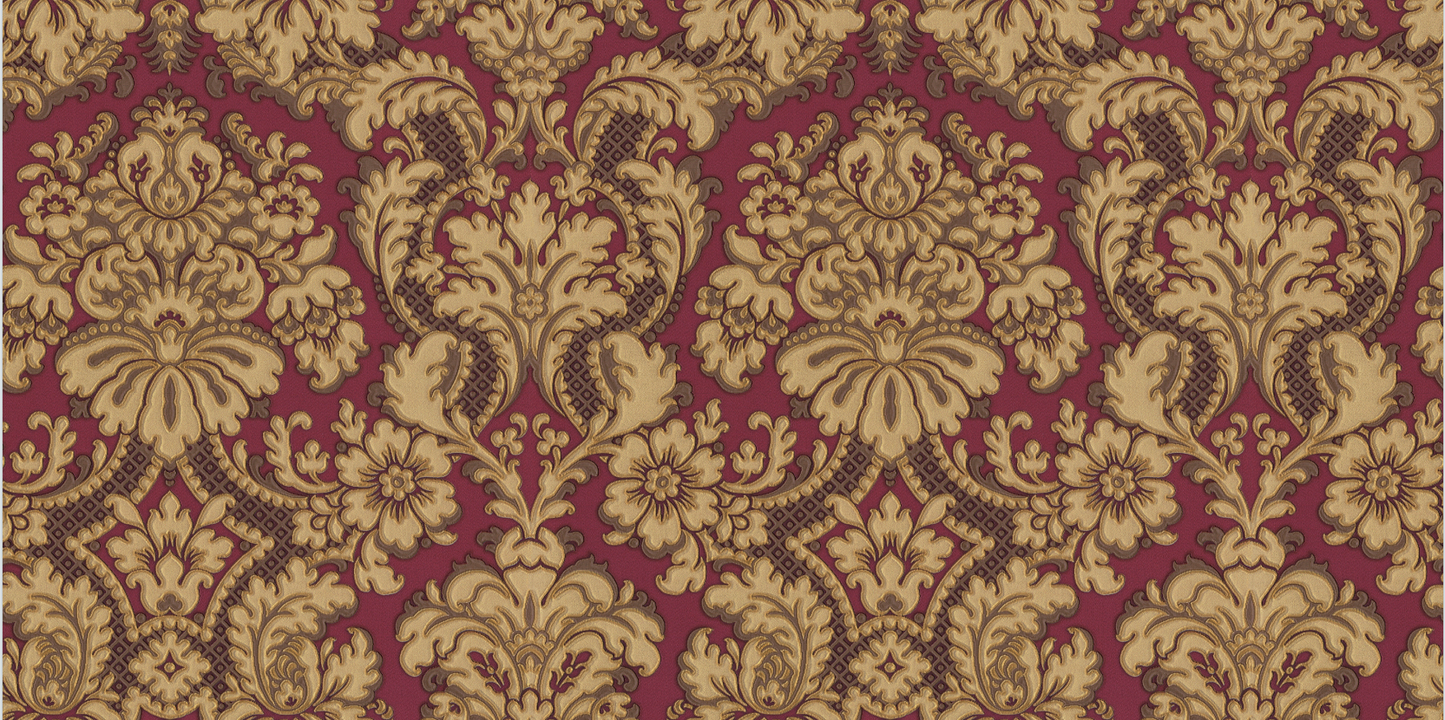 Melantha & Embossed Luxury Cluster Damask