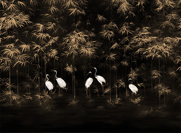 Lush bamboo forest