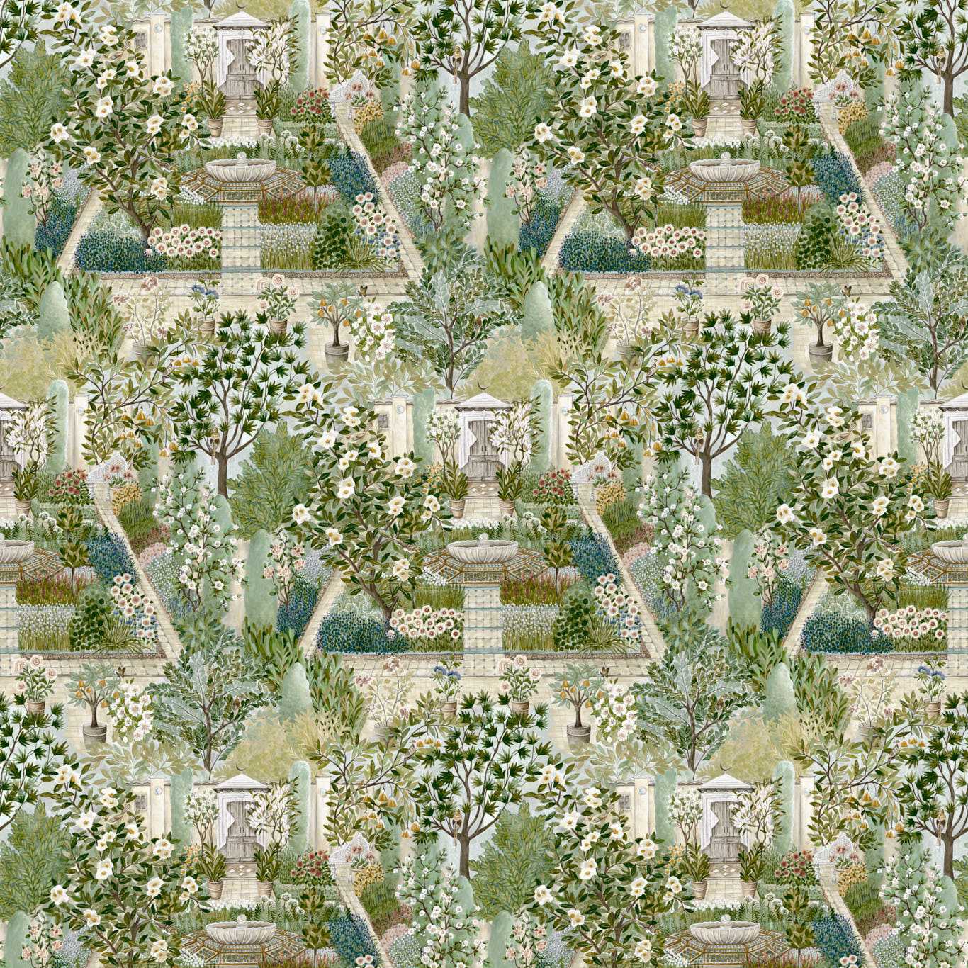 CARPET GARDEN MURAL - Paradise