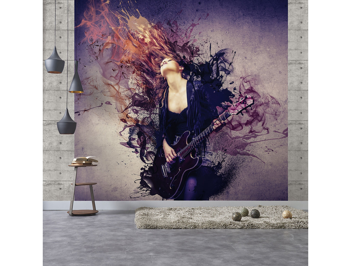 Guitar Girl Purple