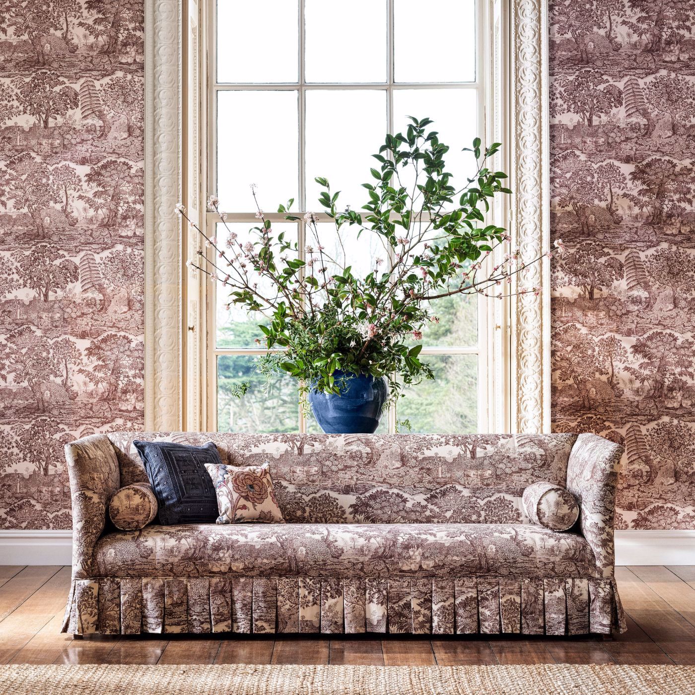 HIGHGROVE TOILE - Madder Rose