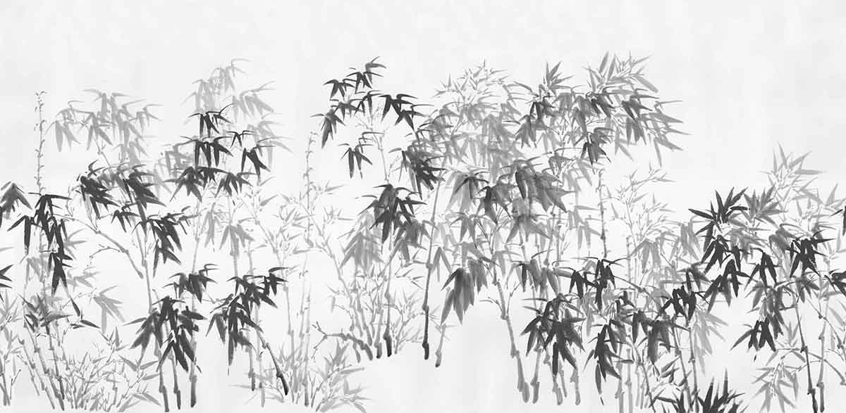 Ink Bamboo Mural