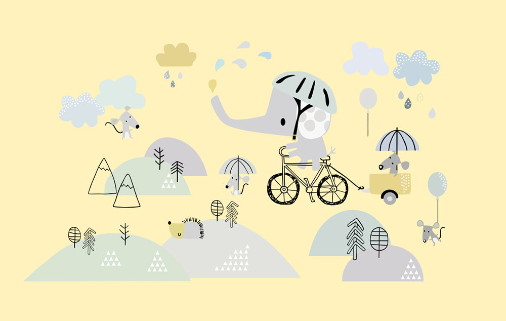 Elephant Riding a Bicycle