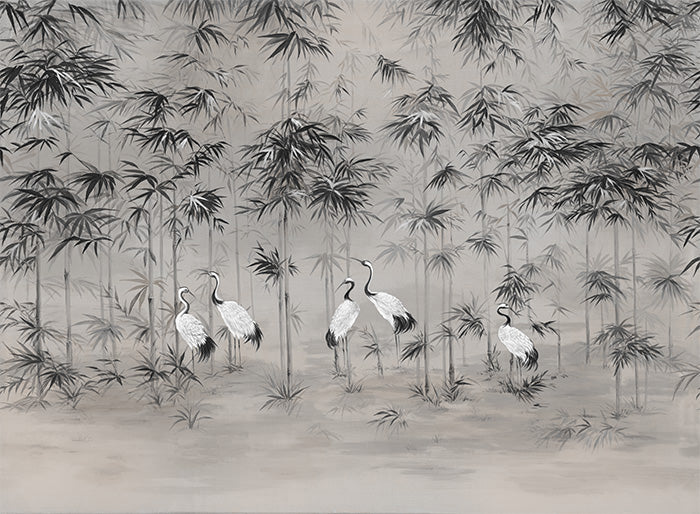 Lush bamboo forest