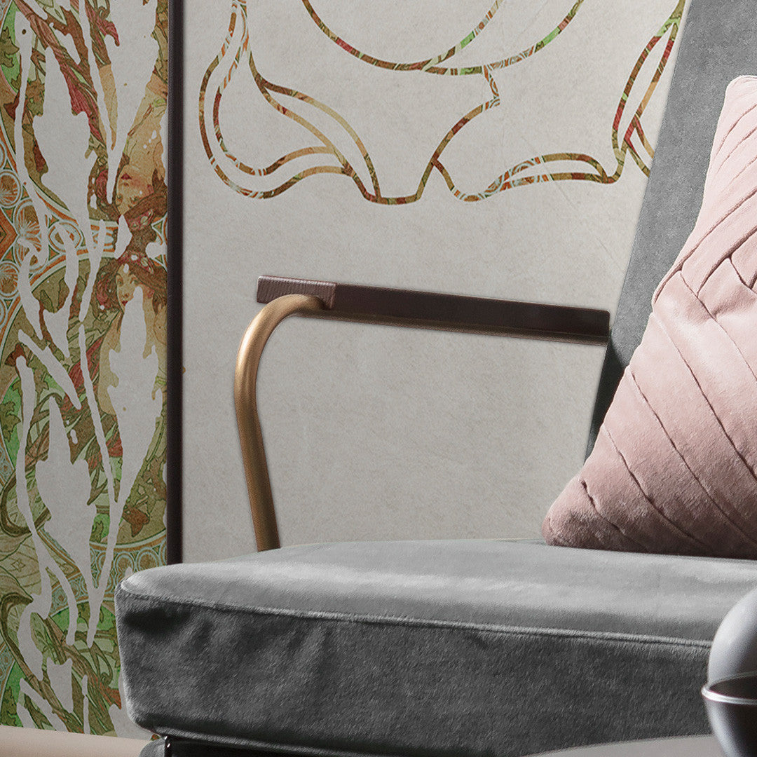 Art Nouveau Rouge Wall Mural
