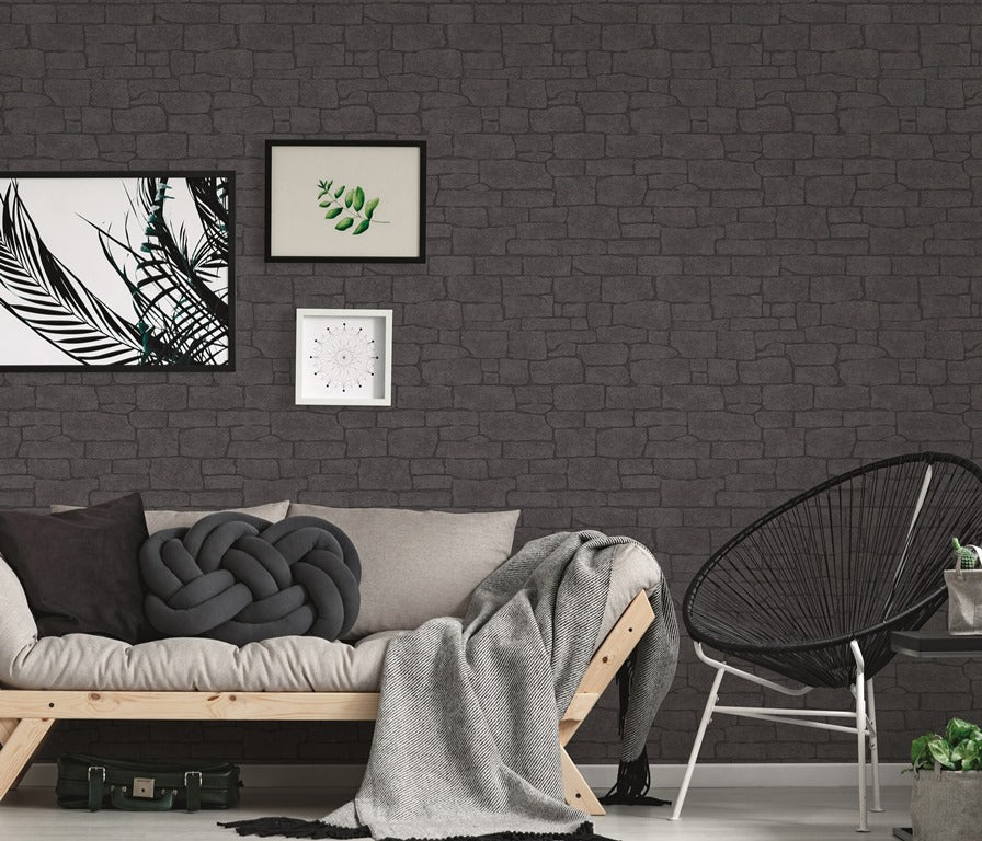 Glittered Brick Wallpaper