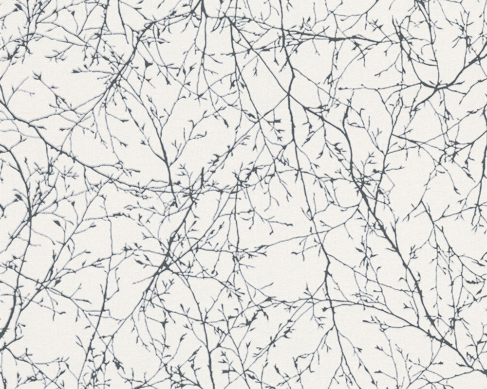Simple Black & White Tree Branches