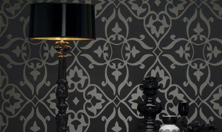 Arabic Inspired Ornamental Damask Copper