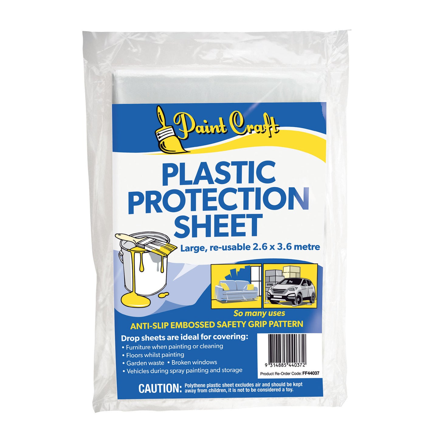 Paint Craft Plastic Protection Sheet