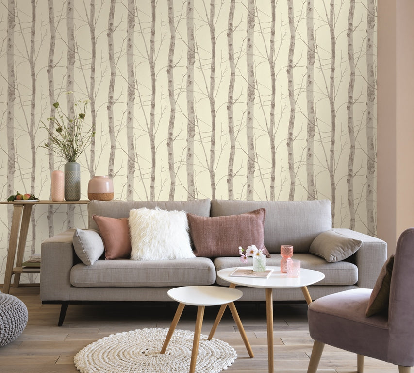 Glitter Textured Birch Trees