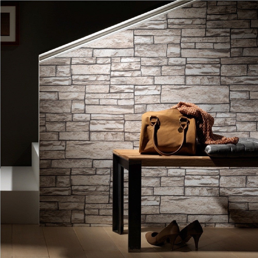 Uneven Stone Block Wallpaper