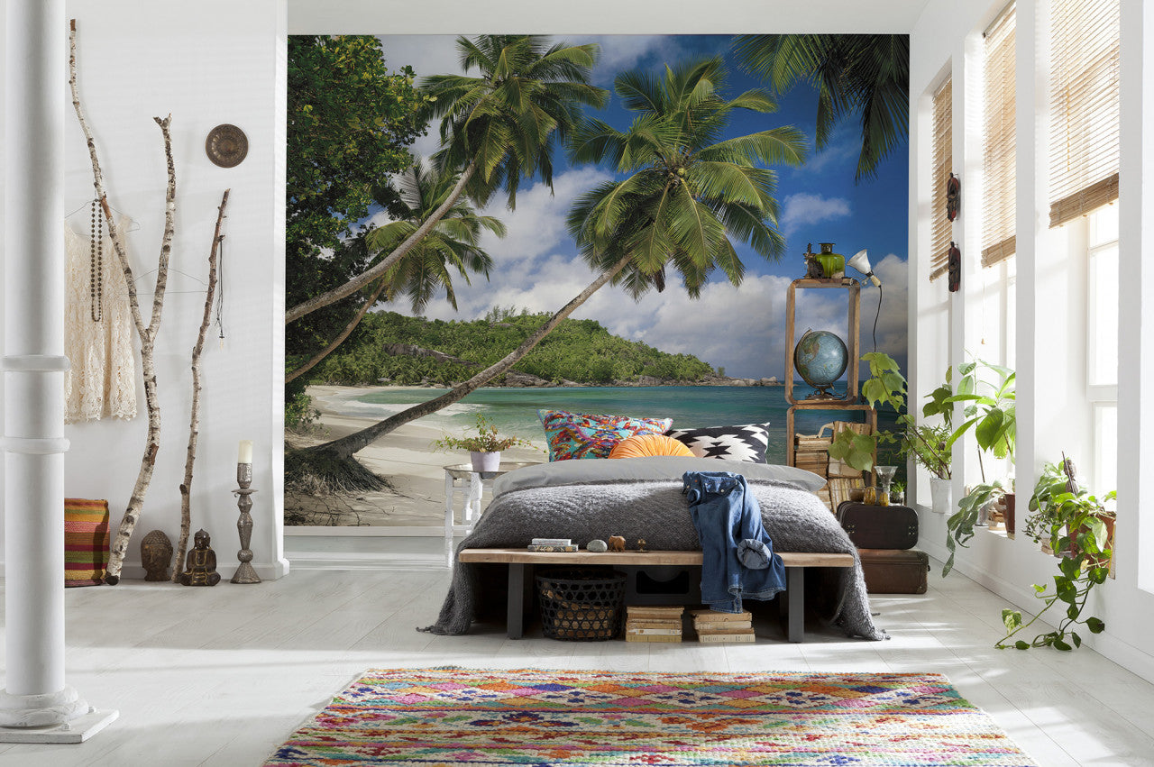 Tropical Beach and Sea Photographic Wall Mural