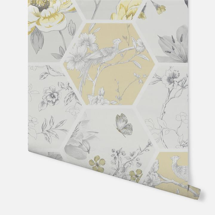 Hexagon Botanical Decoupage