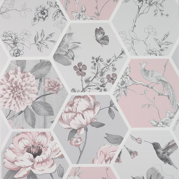 Hexagon Botanical Decoupage