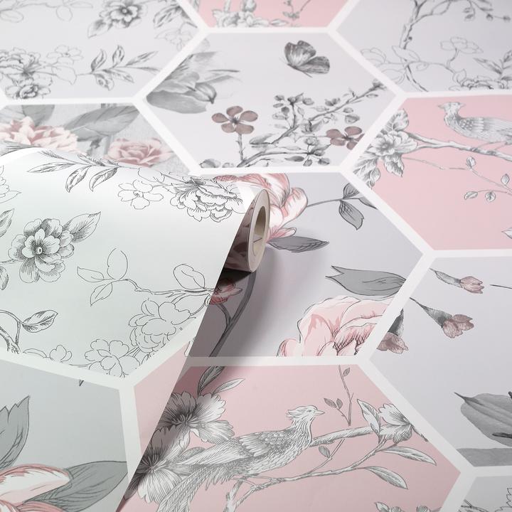 Hexagon Botanical Decoupage