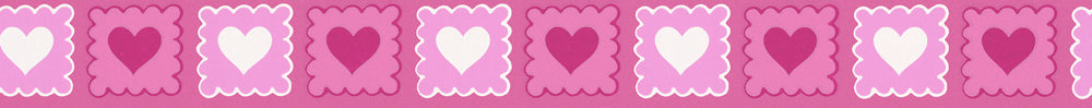 Pink Hearts Border