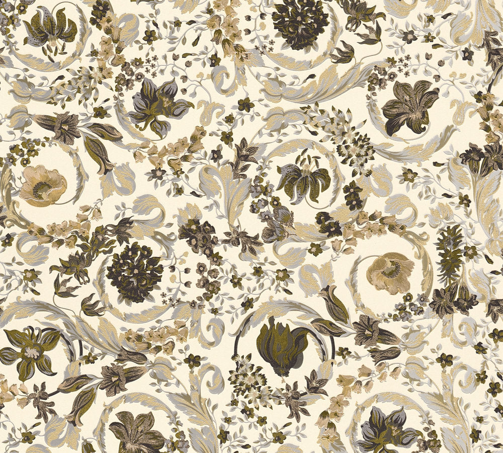 Versace 5 Floral wallpaper