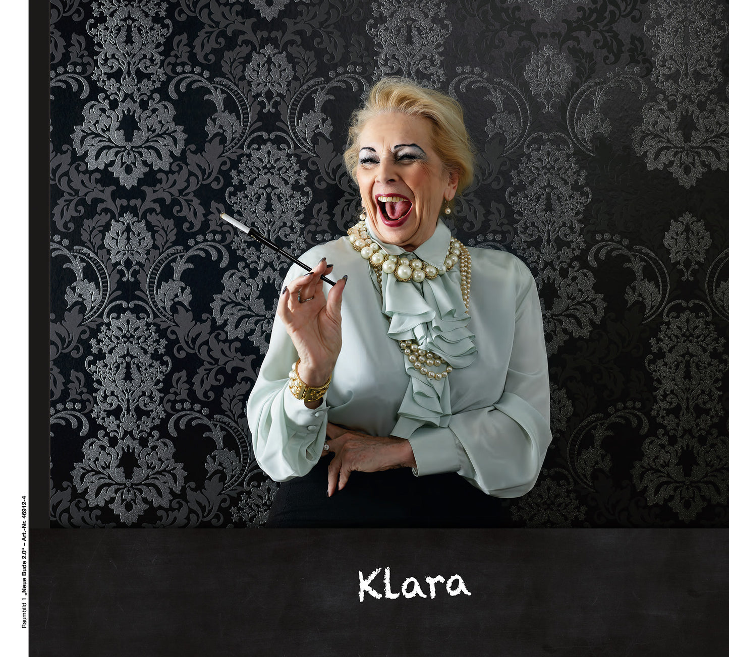 Large Textured Damask Glitter