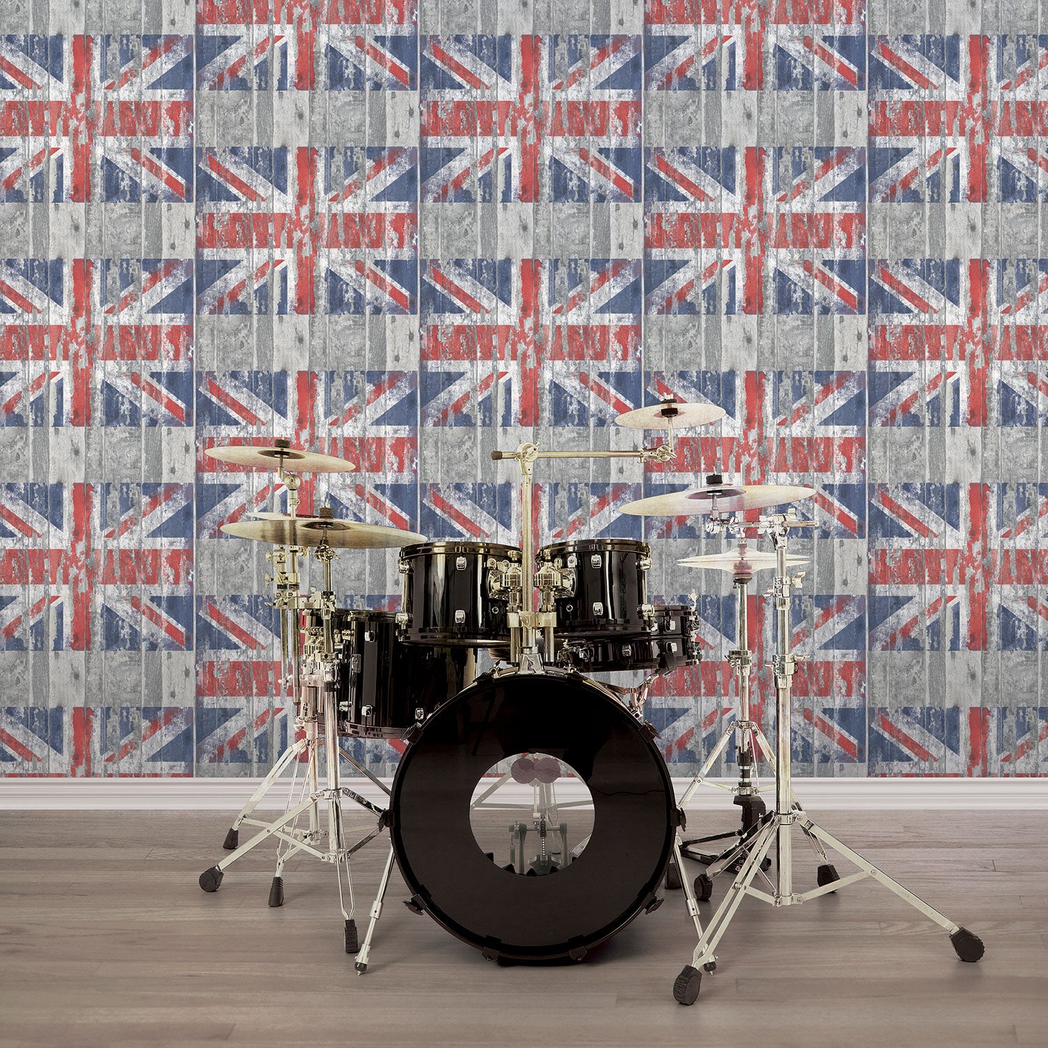 Union Jack Grunge Geometric Wallpaper @ Wallpaper Brokers Mitcham