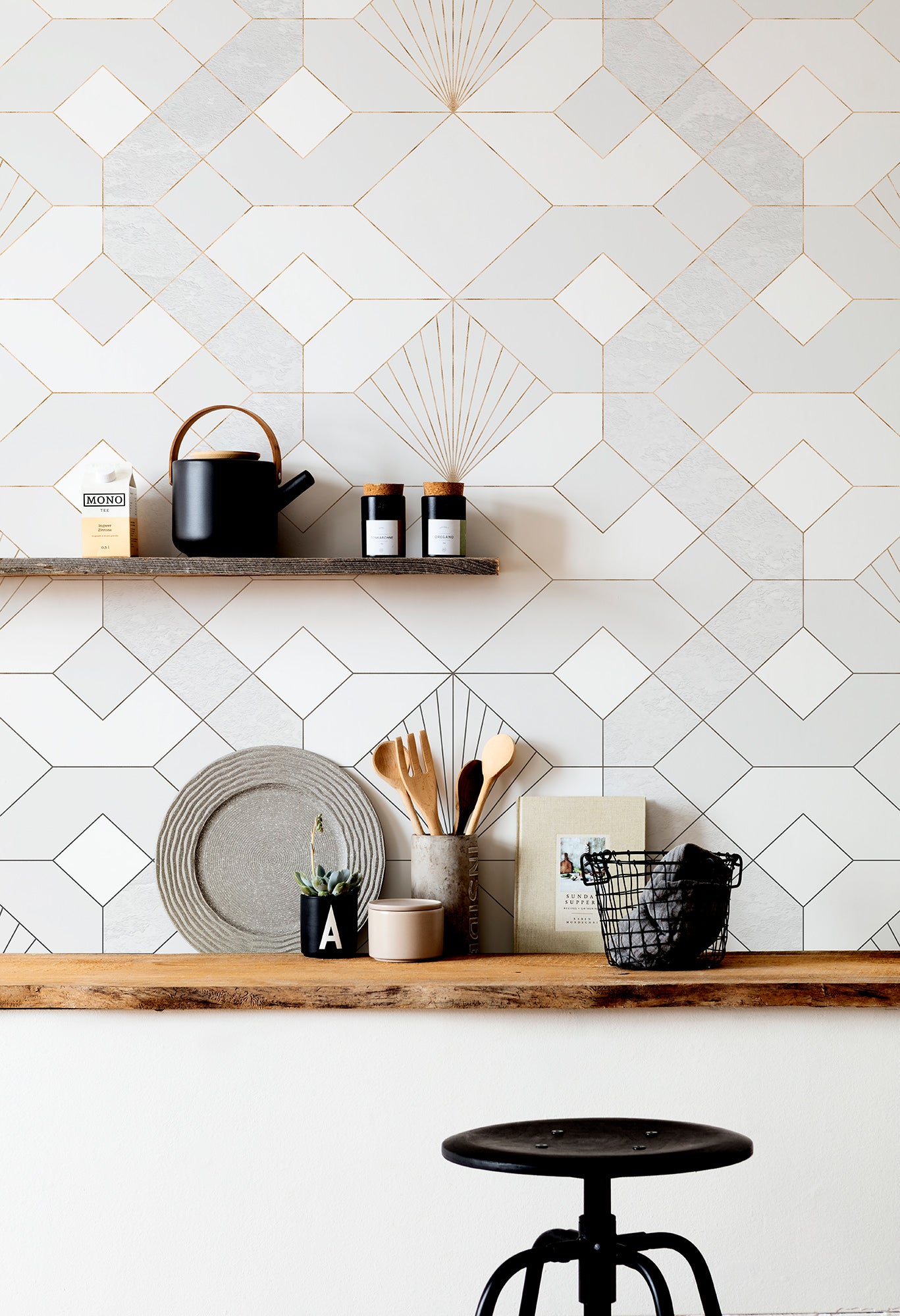 Coquilles Blanches Wall Mural