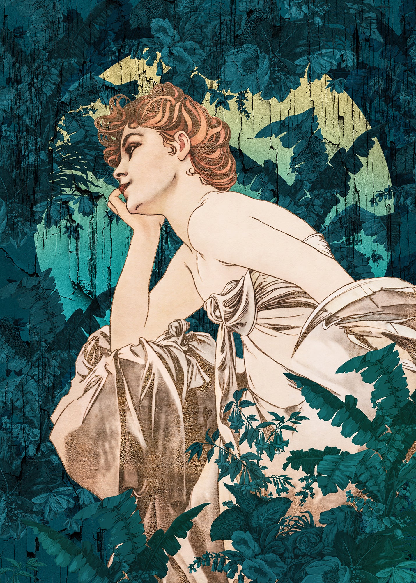 Songes Vert Wall Mural