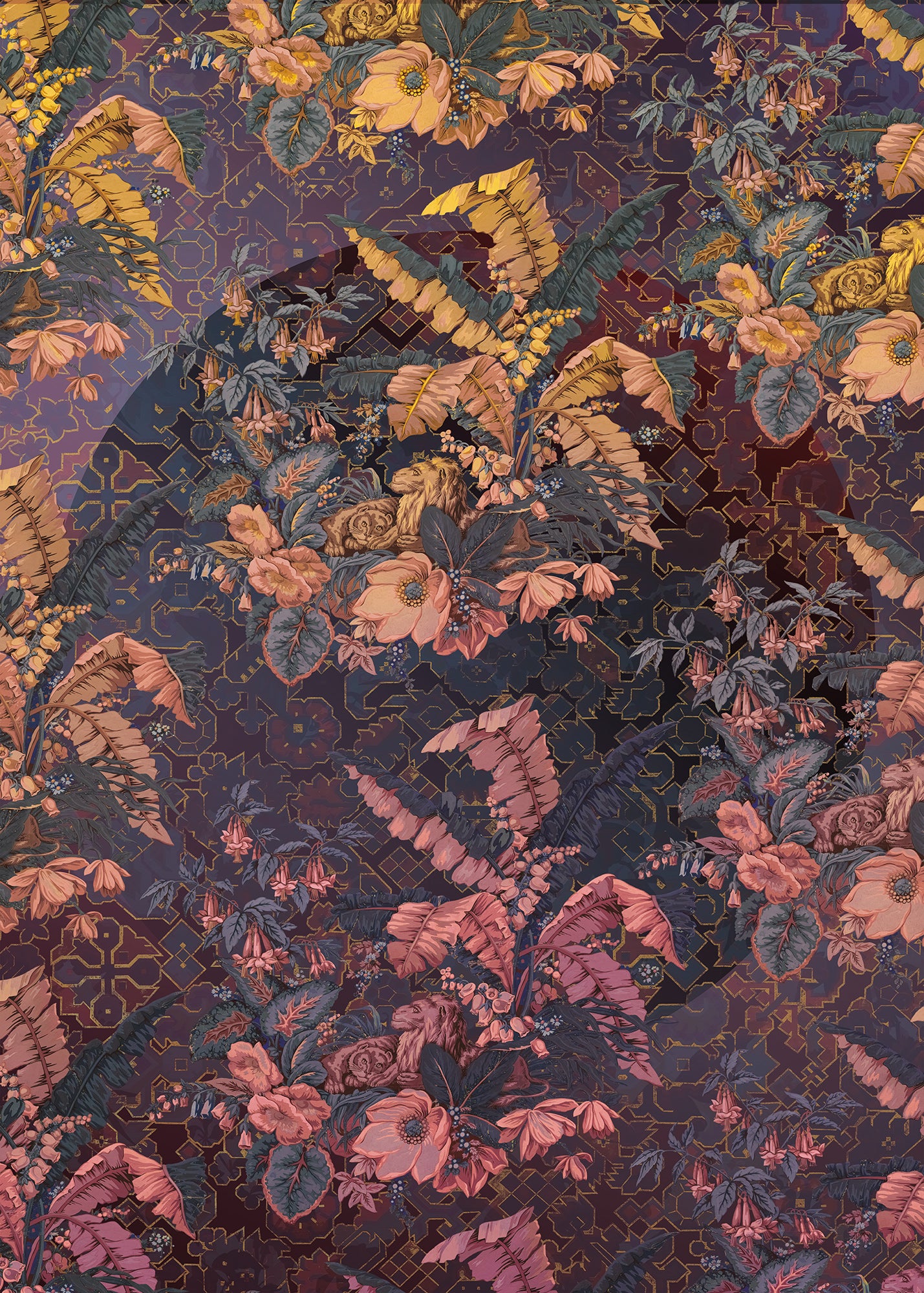Orient Violet Wall Mural