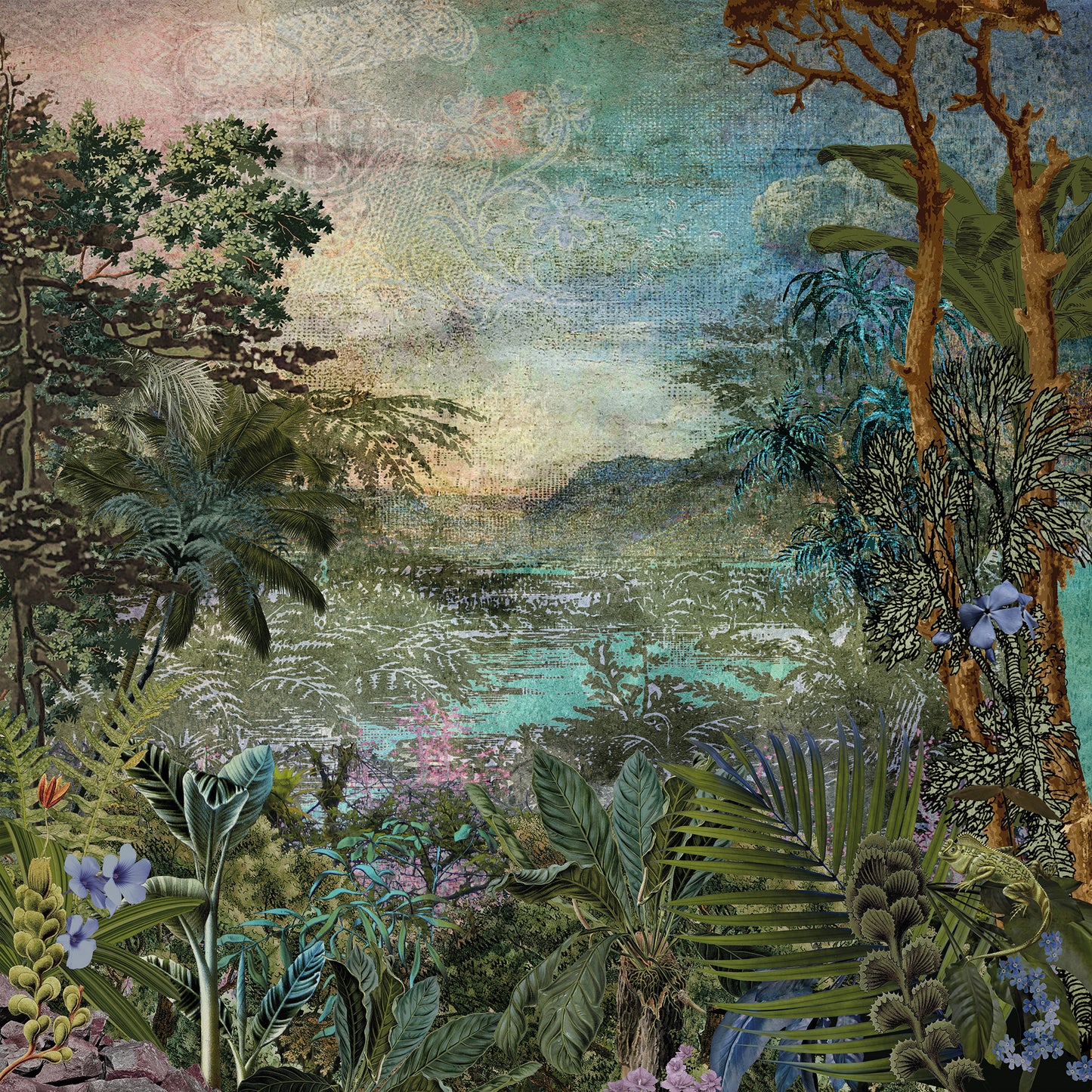 Cours Fluvial Wall Mural