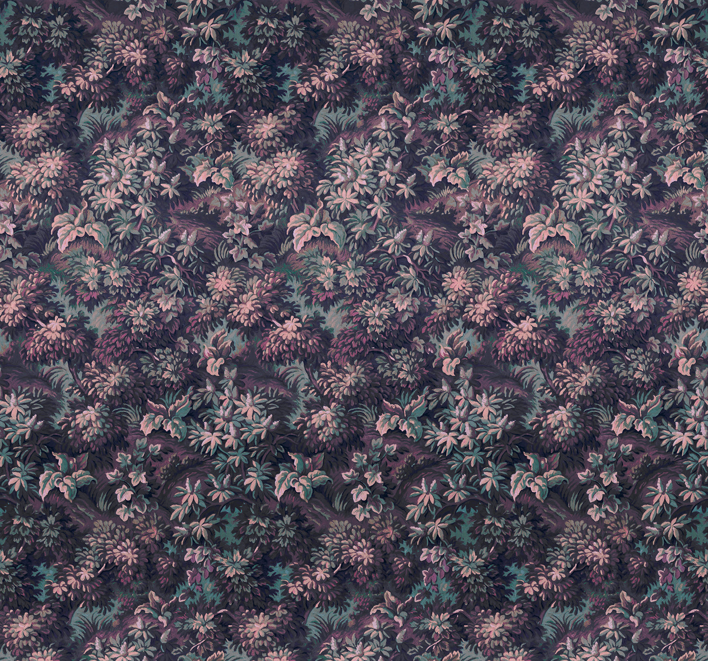Botanique Aubergine Wall Mural