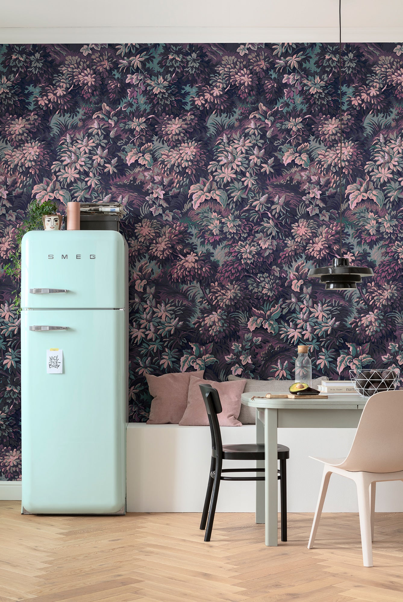 Botanique Aubergine Wall Mural
