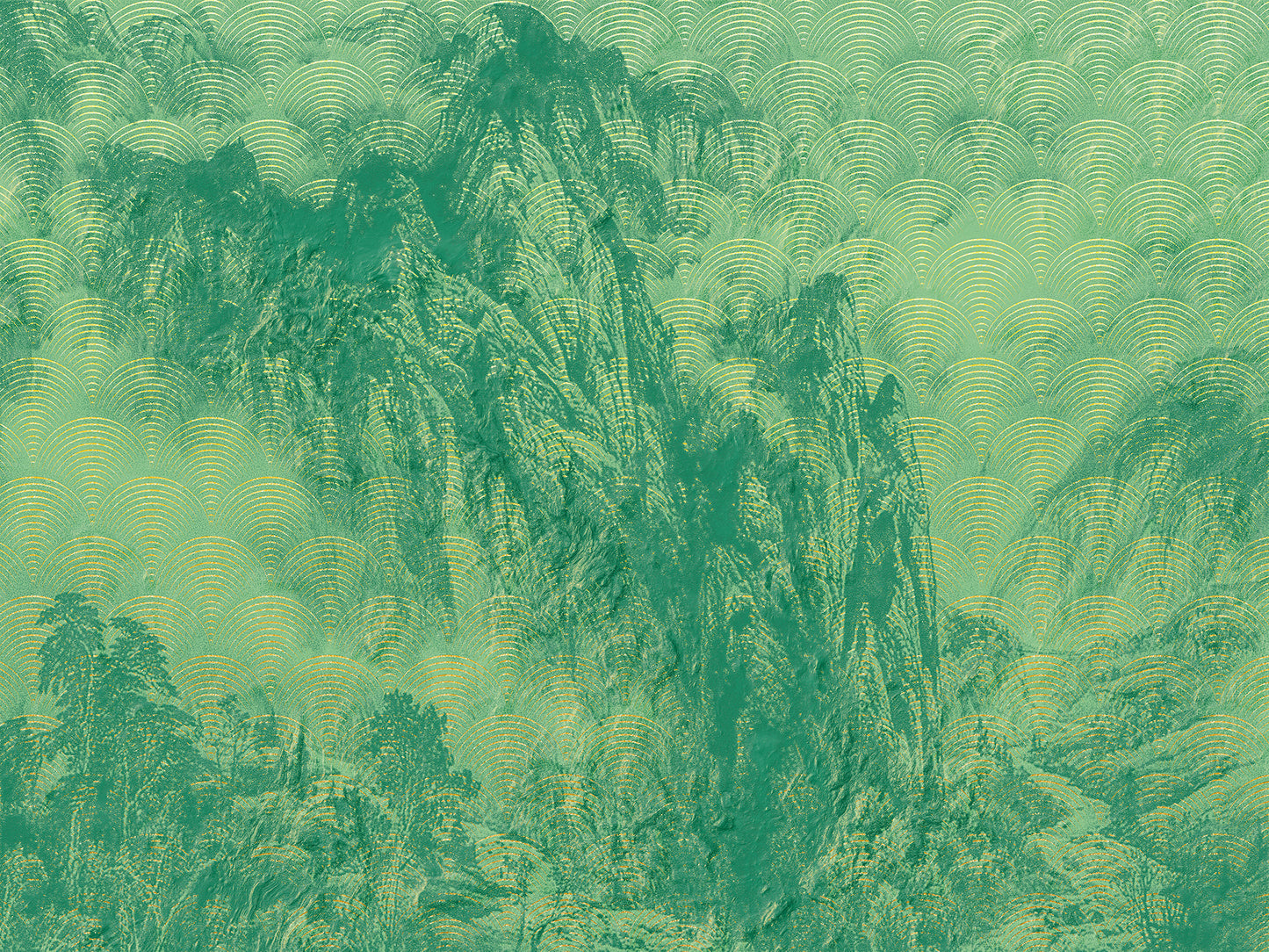 Montagnes Wall Mural