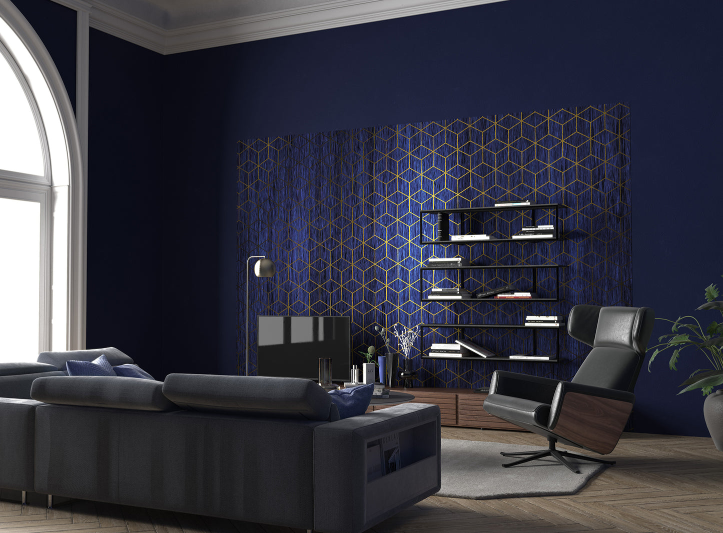 Mystique Blue Wall Mural