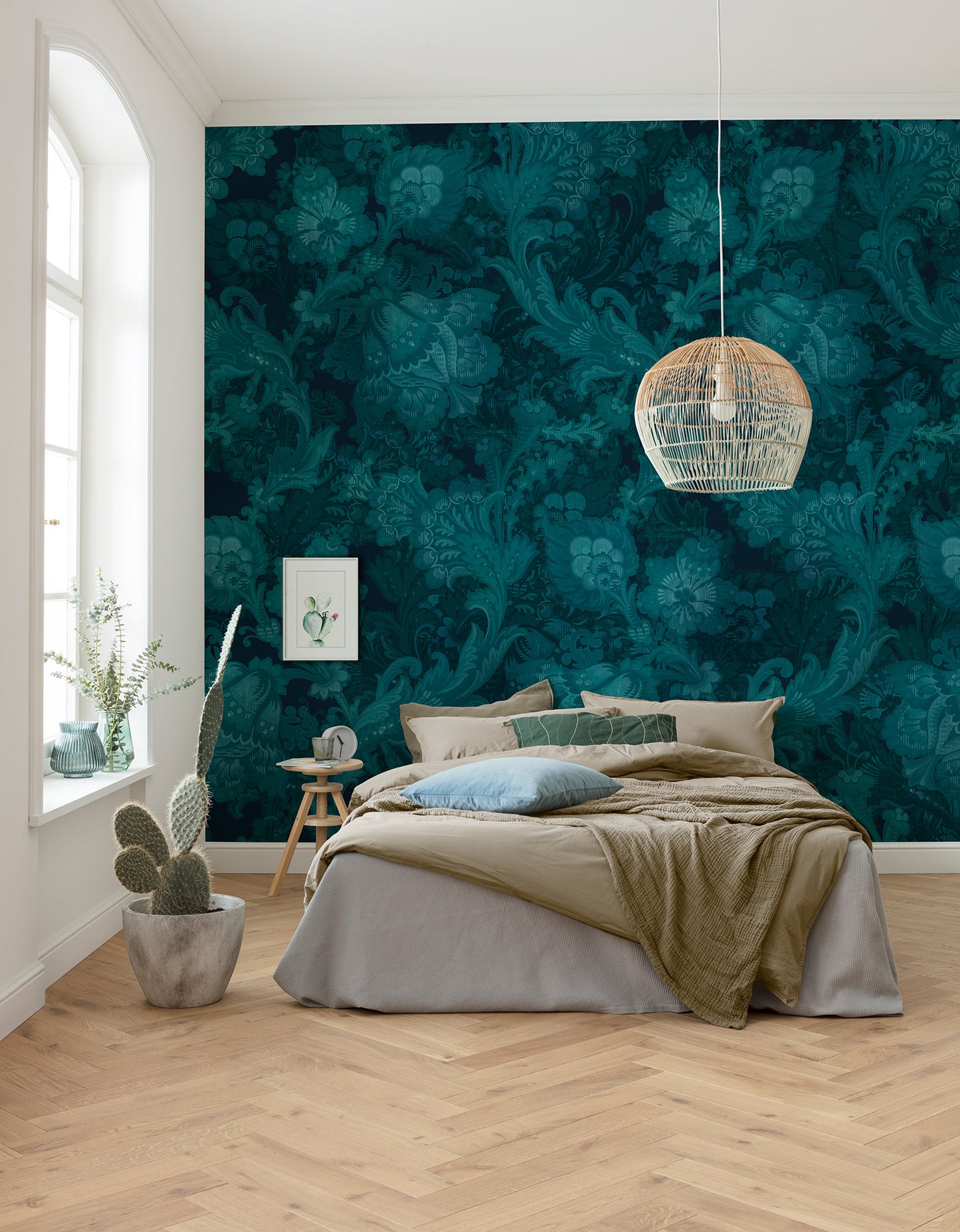 Fleurs De Nuit Wall Mural