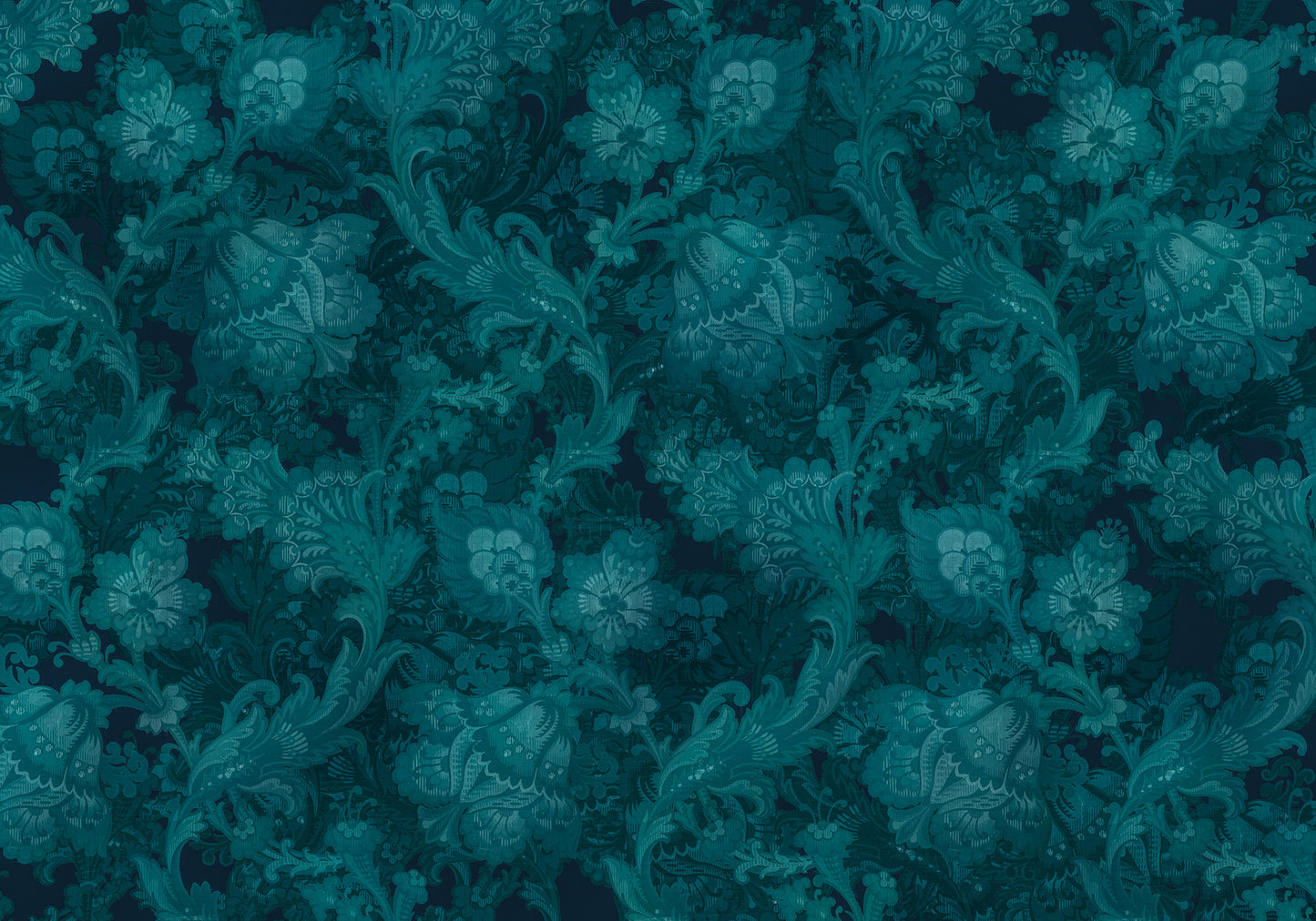Fleurs De Nuit Wall Mural