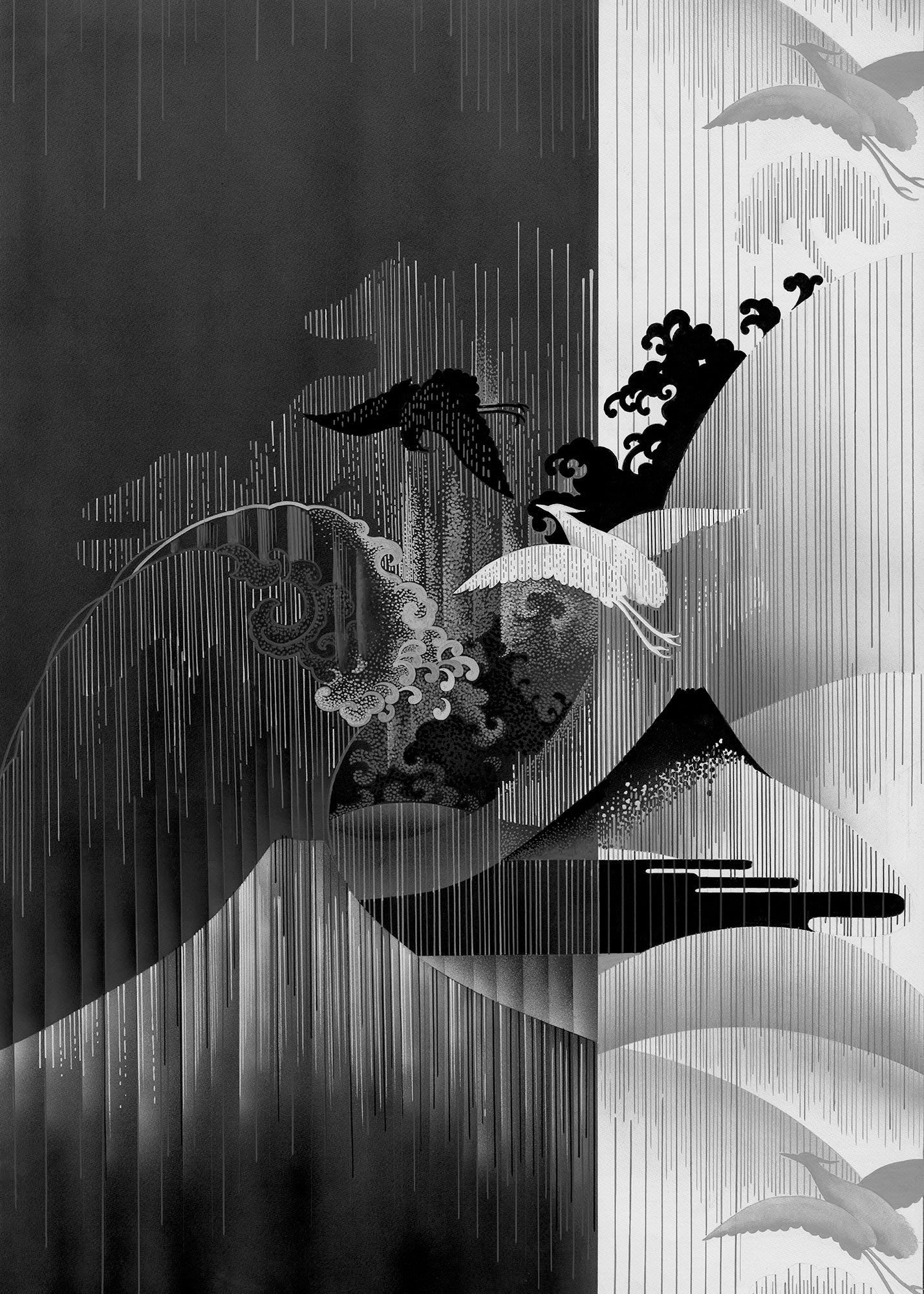 Yin Yang Wall Mural