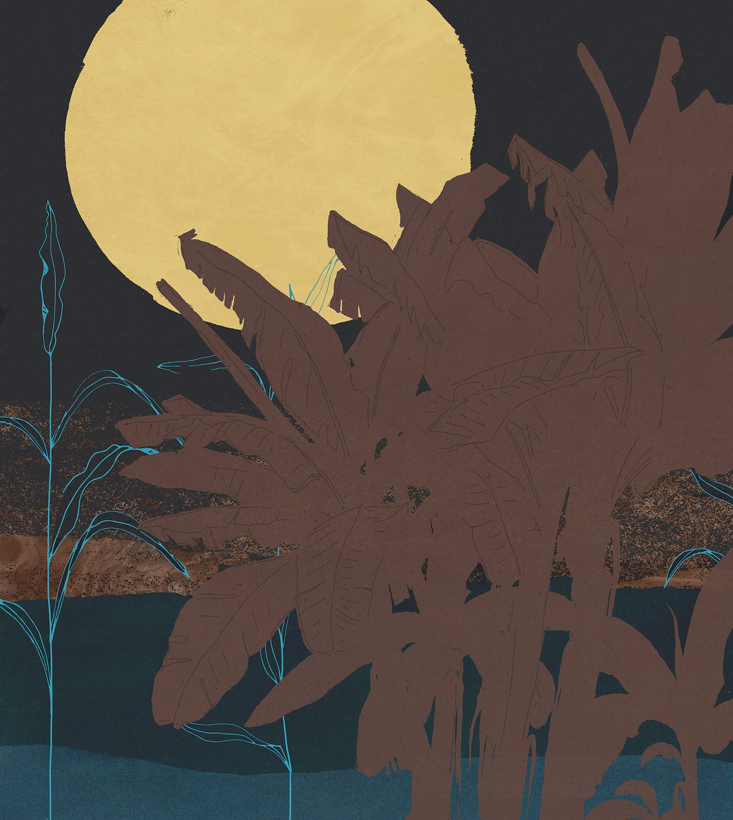 Supermoon Wall Mural