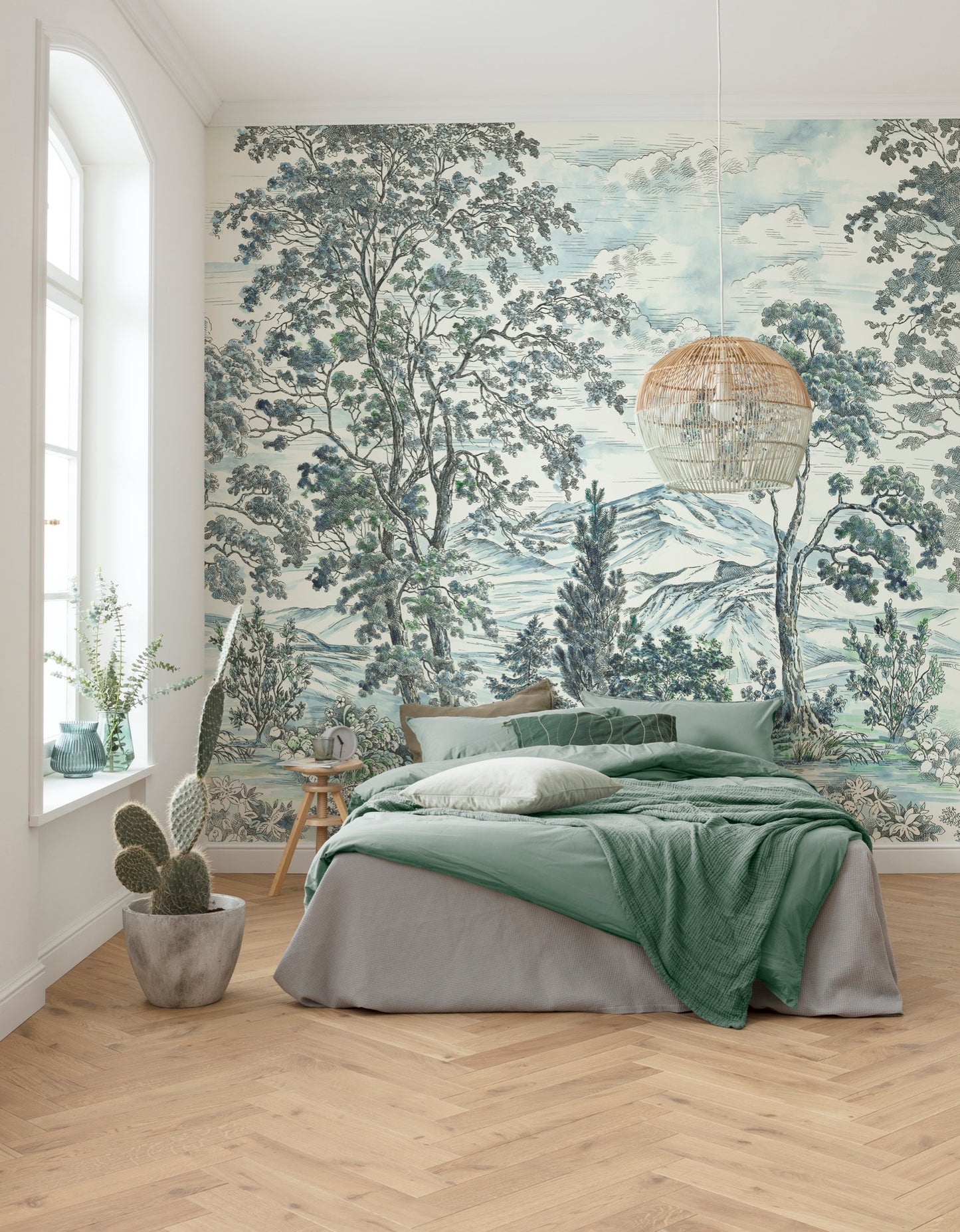 Highland Trees Wall Mural