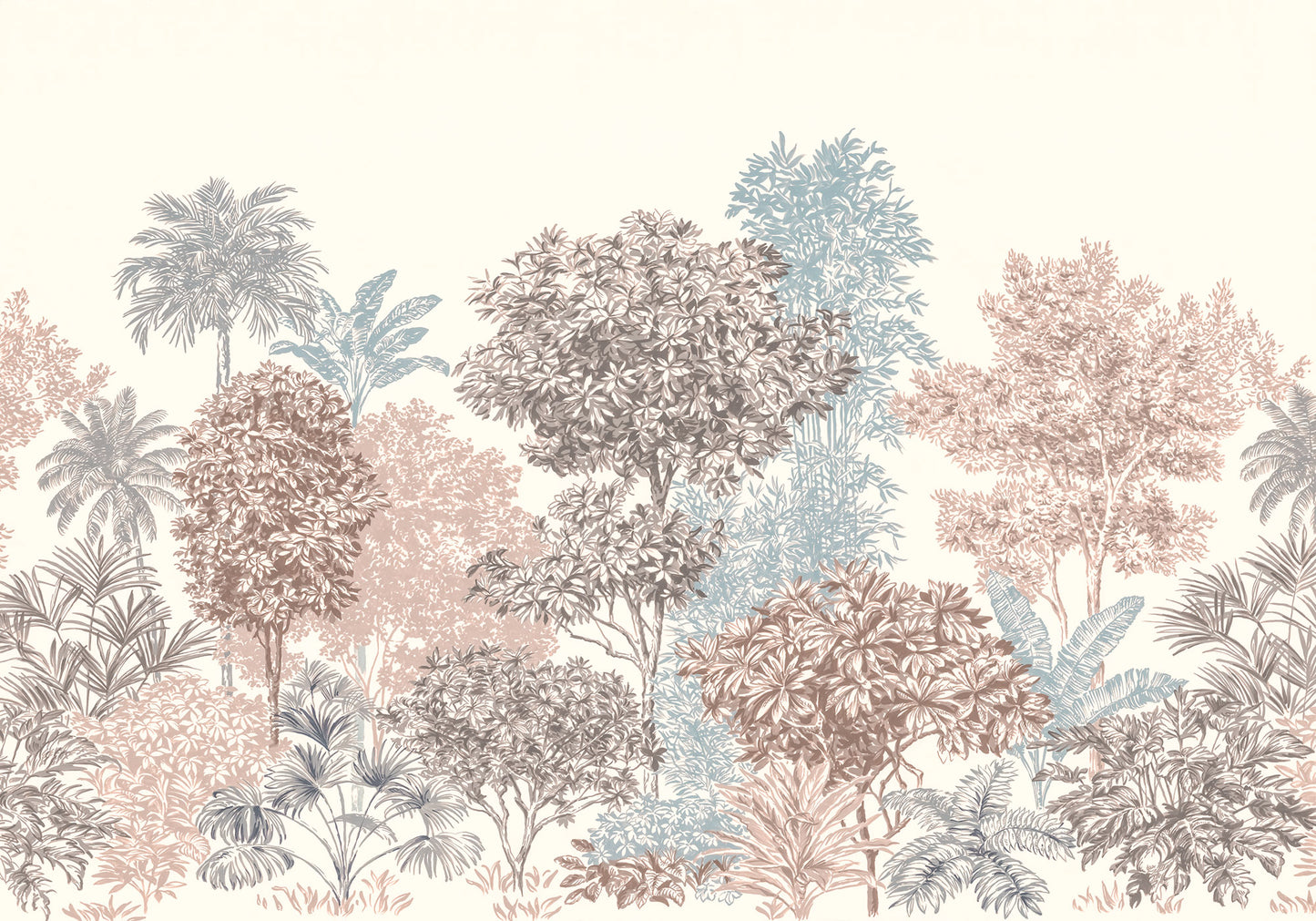 Painted Trees Wall Mural