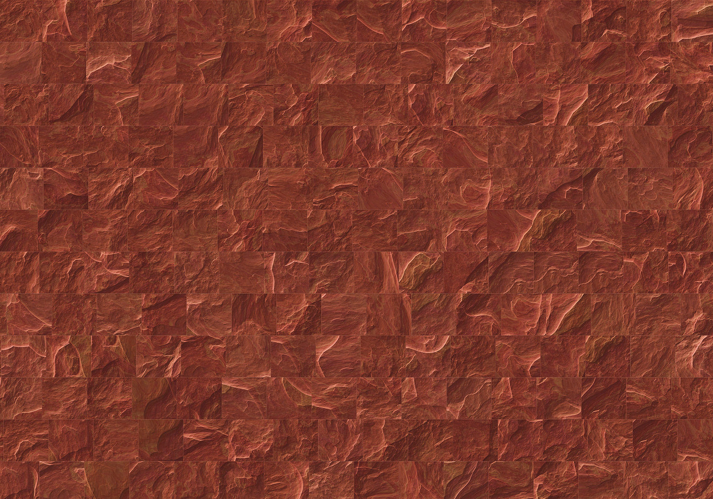 Red Slate Tiles Wall Mural