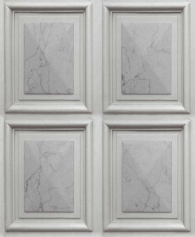 Imitation 3D Marble Wood Boarding Wallpaper