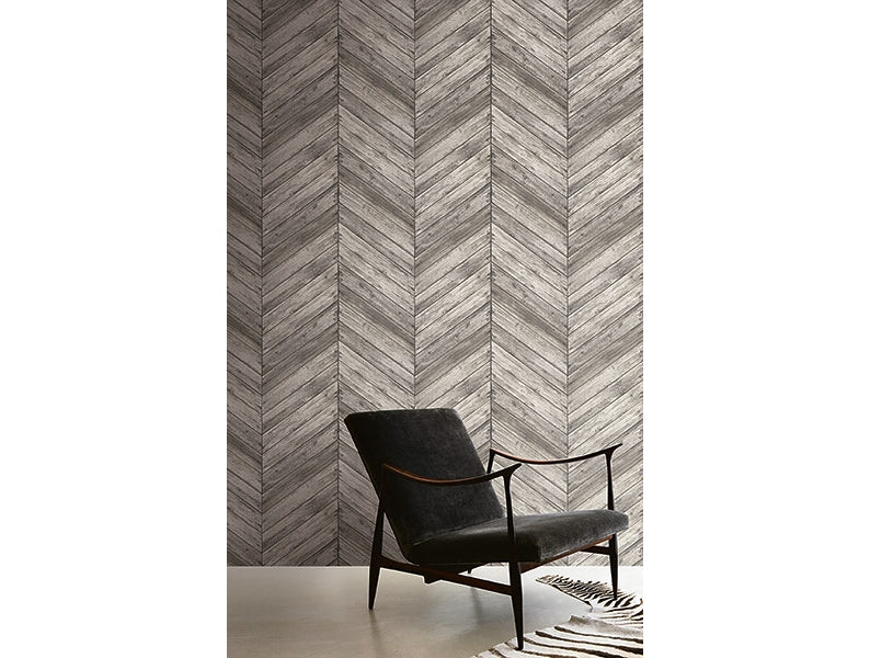 Chevron Wood Wallpaper