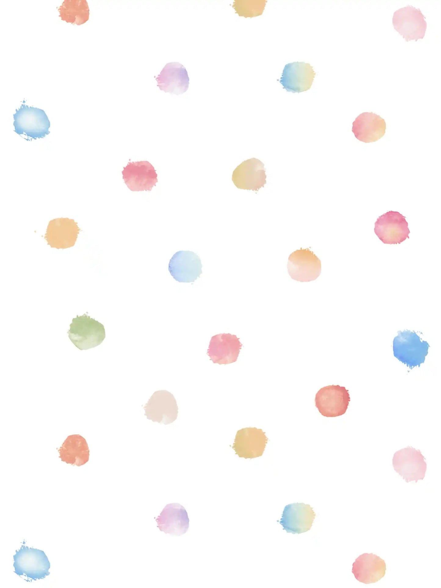 Watercolour Polka Dots - Little Love