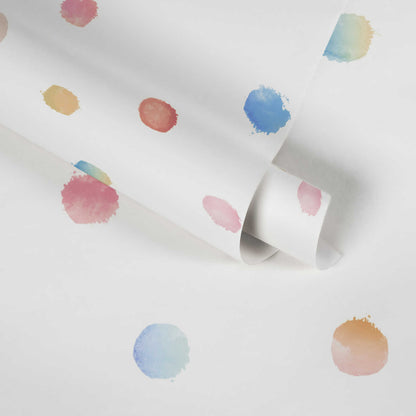 Watercolour Polka Dots - Little Love