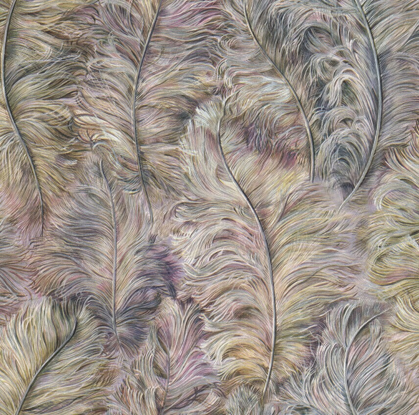 Textured Flowing Feathers