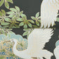 Sprig and Heron - Black